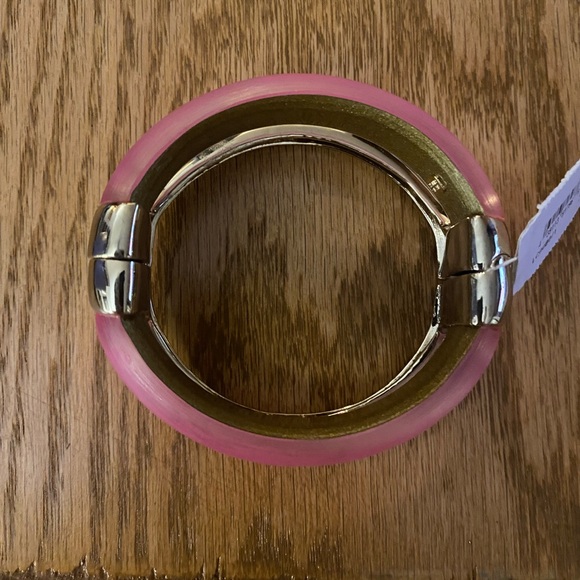 Alexis Bittar Pink and Gold Bangle Bracelet - Picture 2 of 4